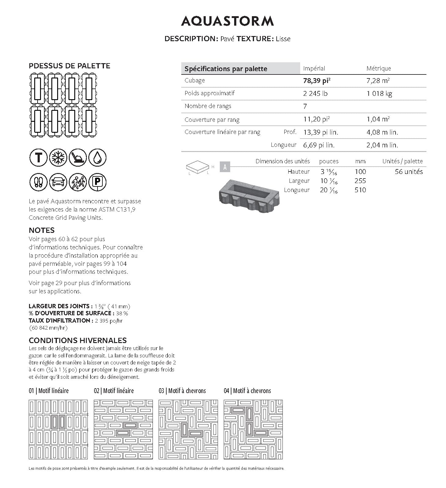 Spec Sheet FR