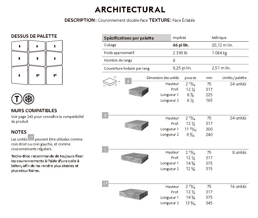 Spec Sheet FR