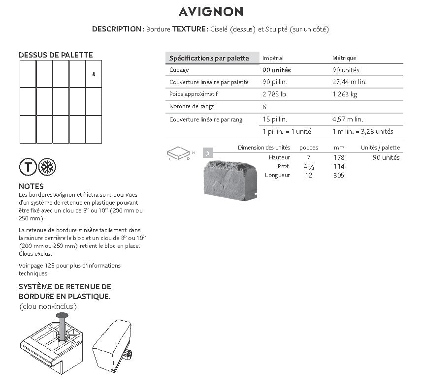 Spec Sheet FR