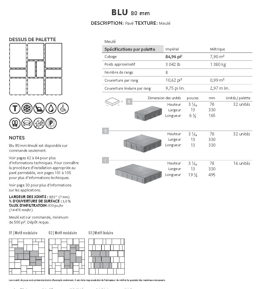 Spec Sheet FR