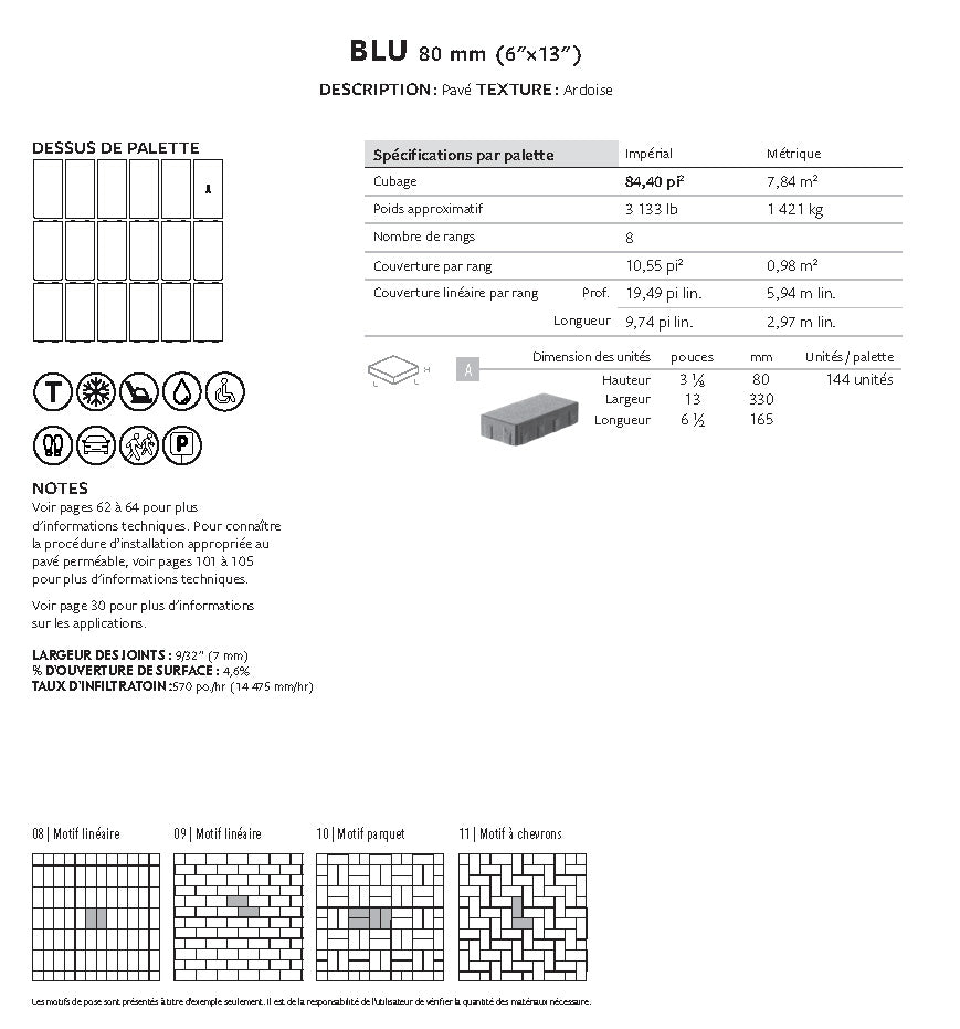 Spec Sheet FR
