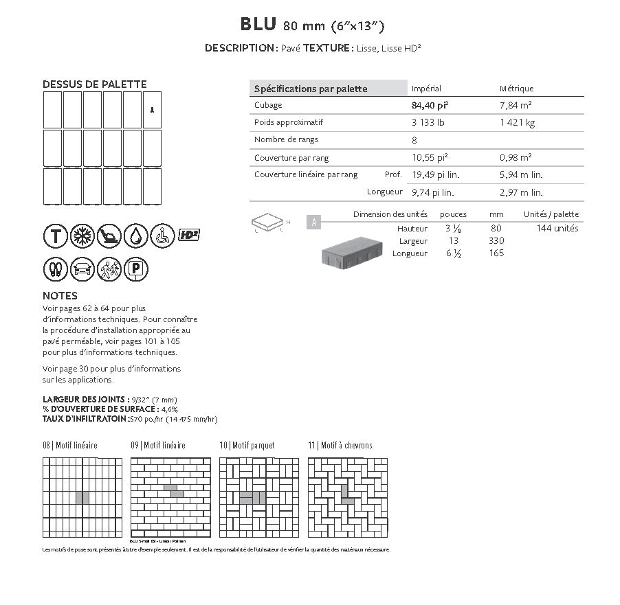 Spec Sheet FR