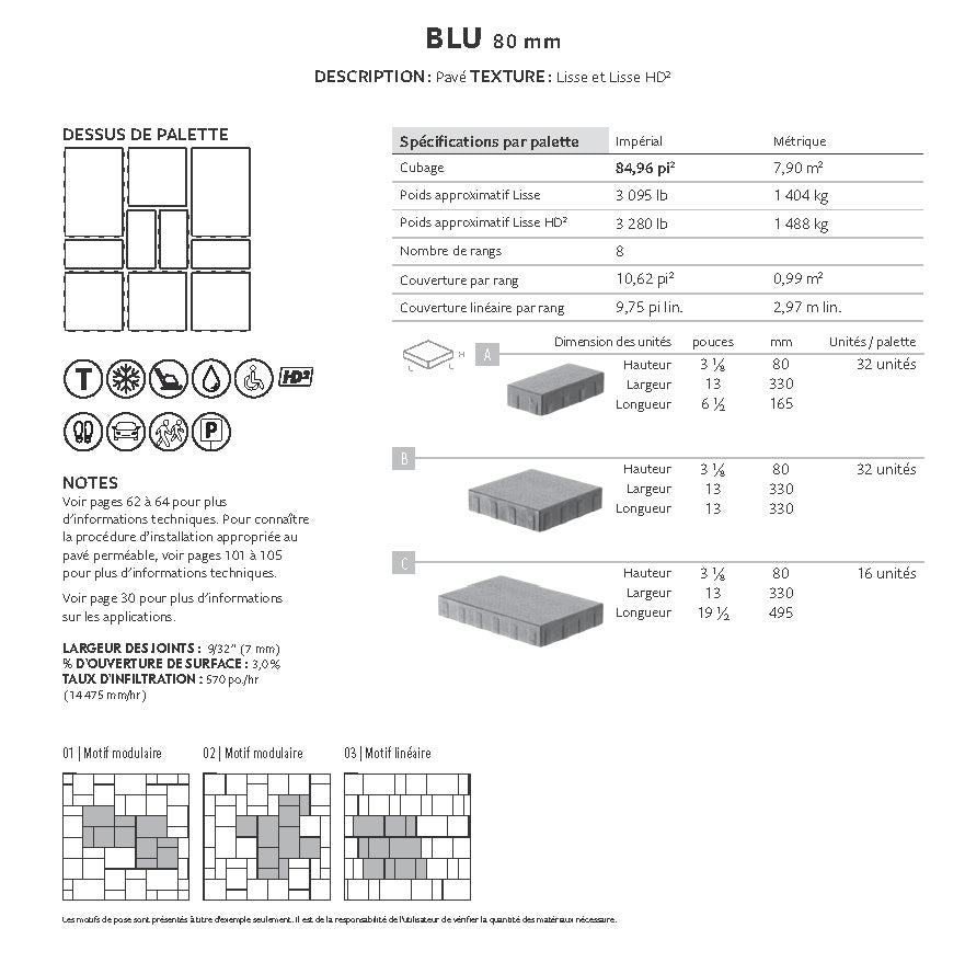 Spec Sheet FR