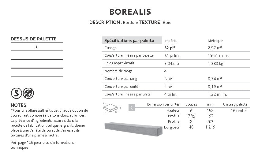 Spec Sheet FR