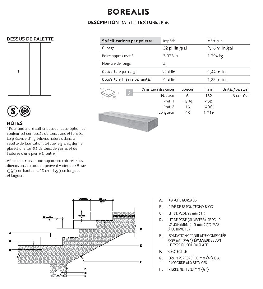 Spec Sheet FR
