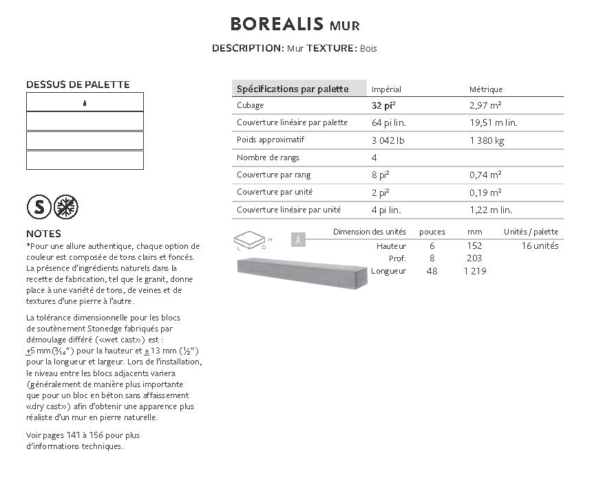 Spec Sheet FR