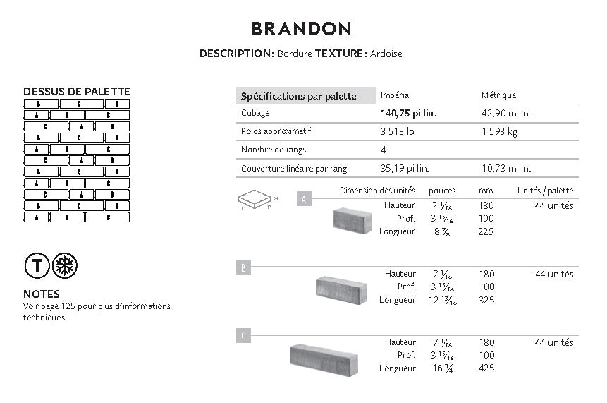 Spec Sheet FR