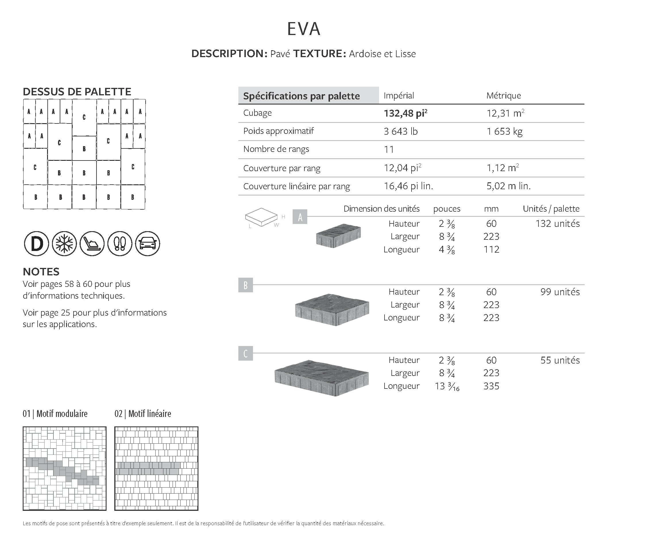Spec Sheet FR