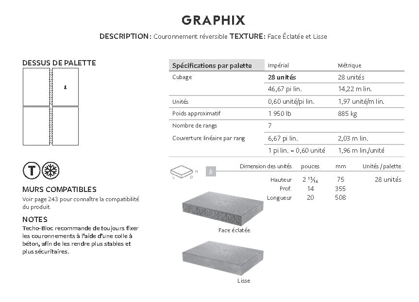 Spec Sheet FR