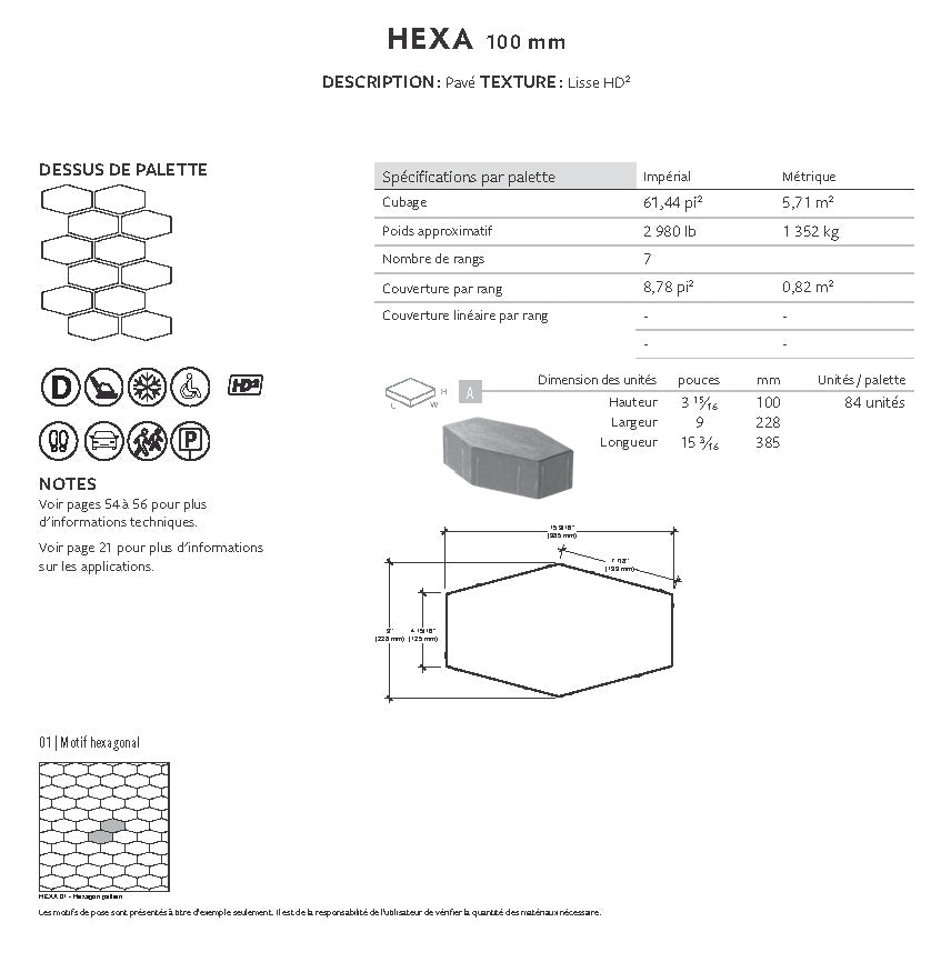 Spec Sheet FR