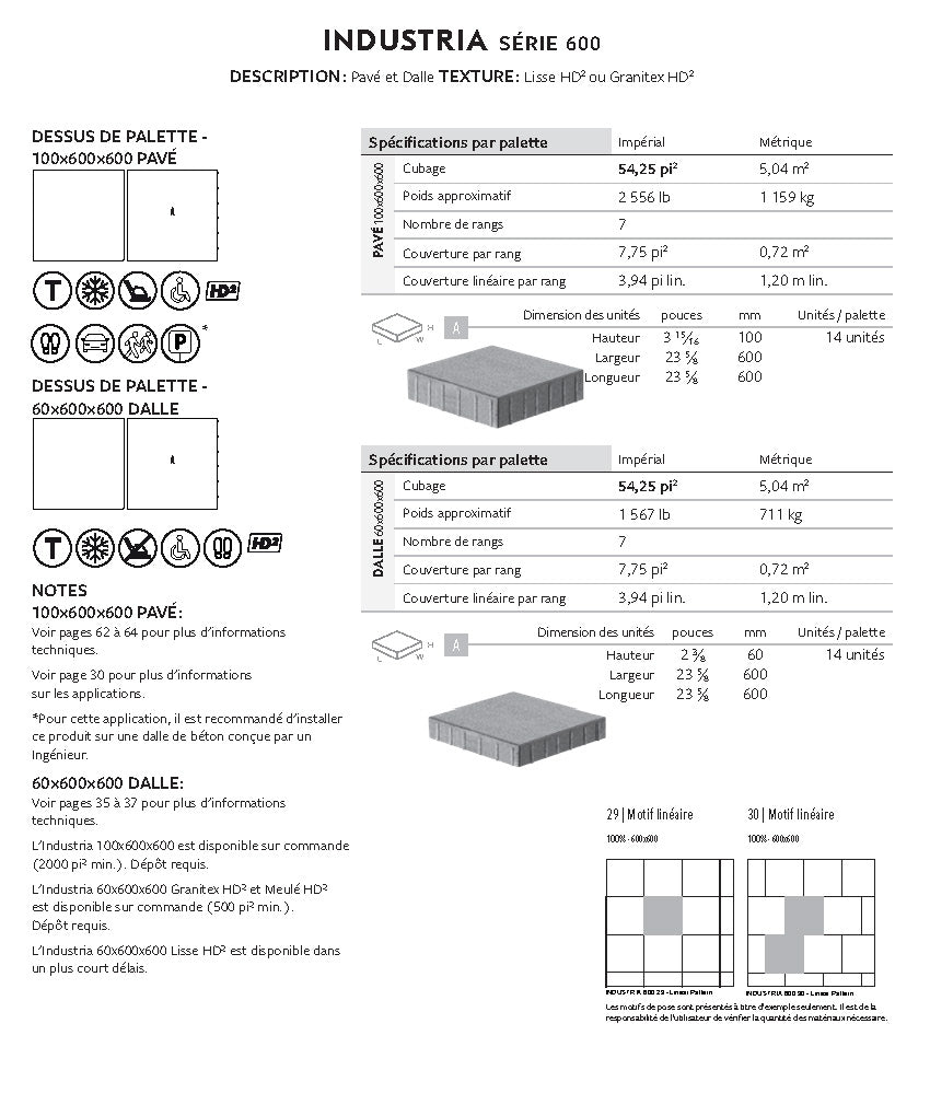 Spec Sheet FR