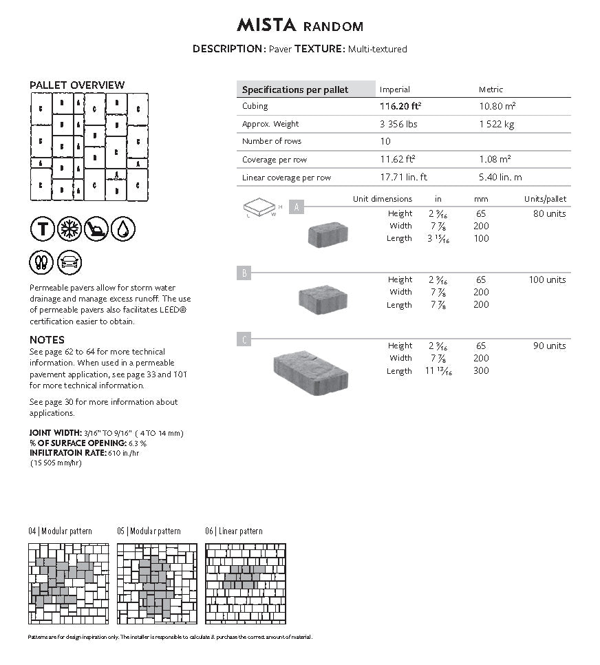 Spec Sheet EN
