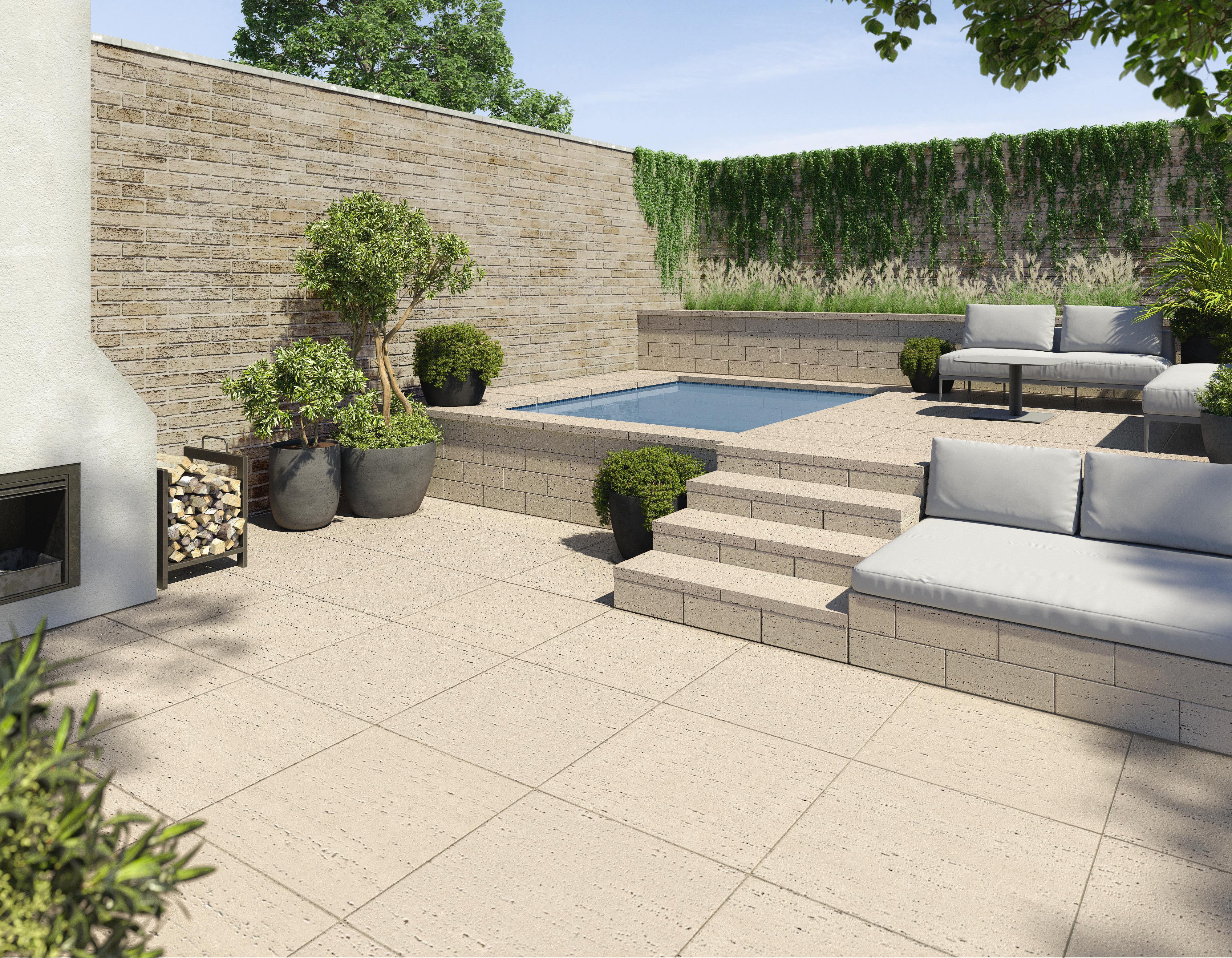 Travertina Raw 30x30 (Klean-Bloc)