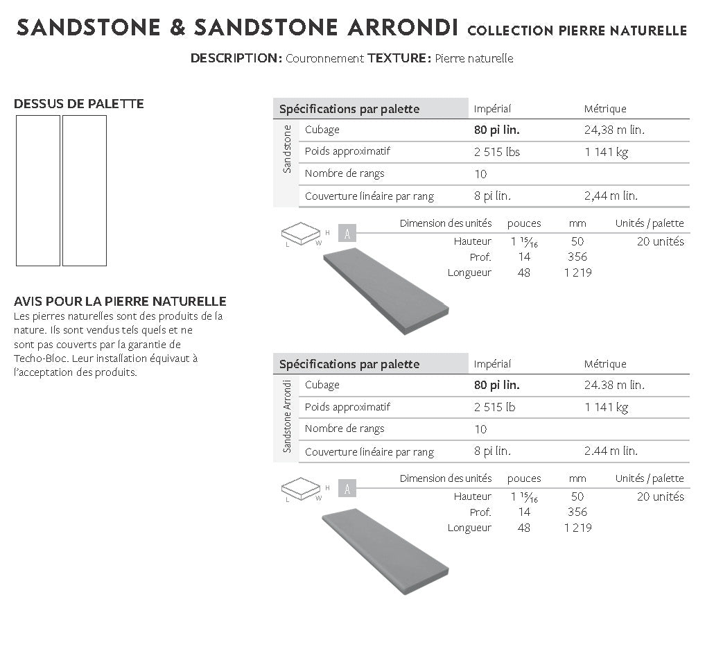 Spec Sheet FR