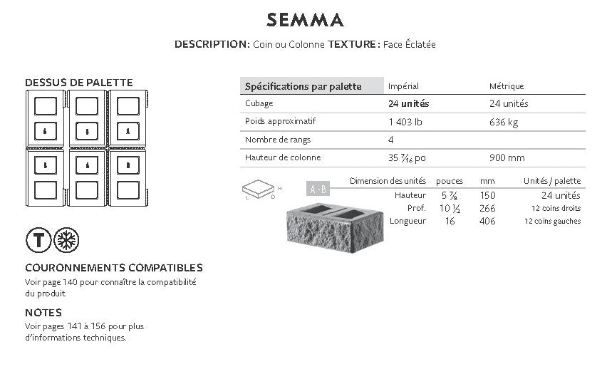 Spec Sheet FR