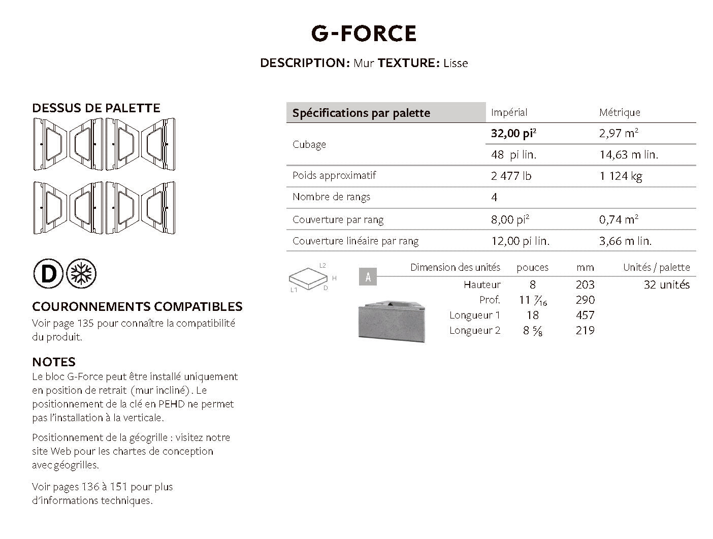 Spec Sheet FR