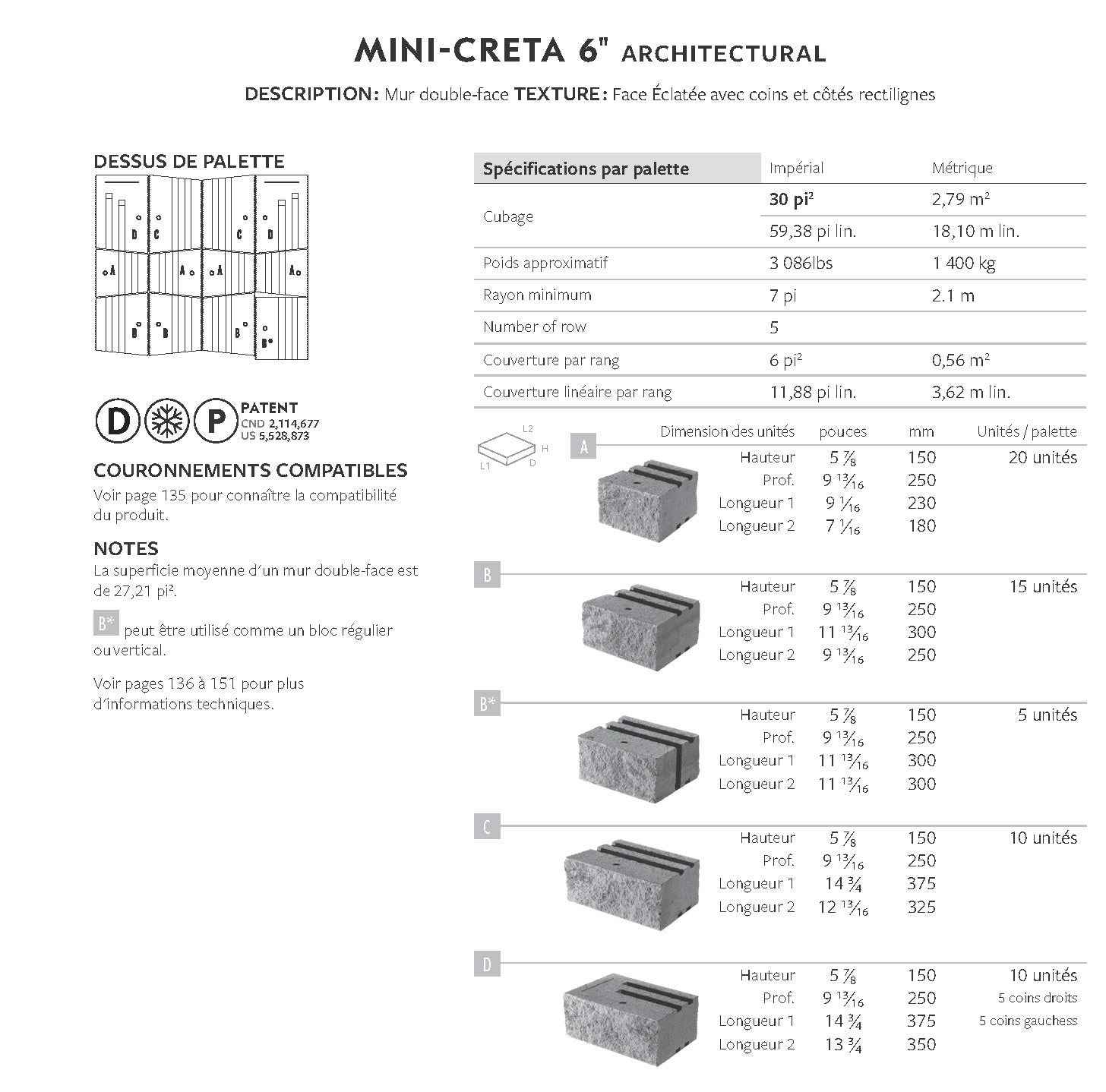Spec Sheet FR
