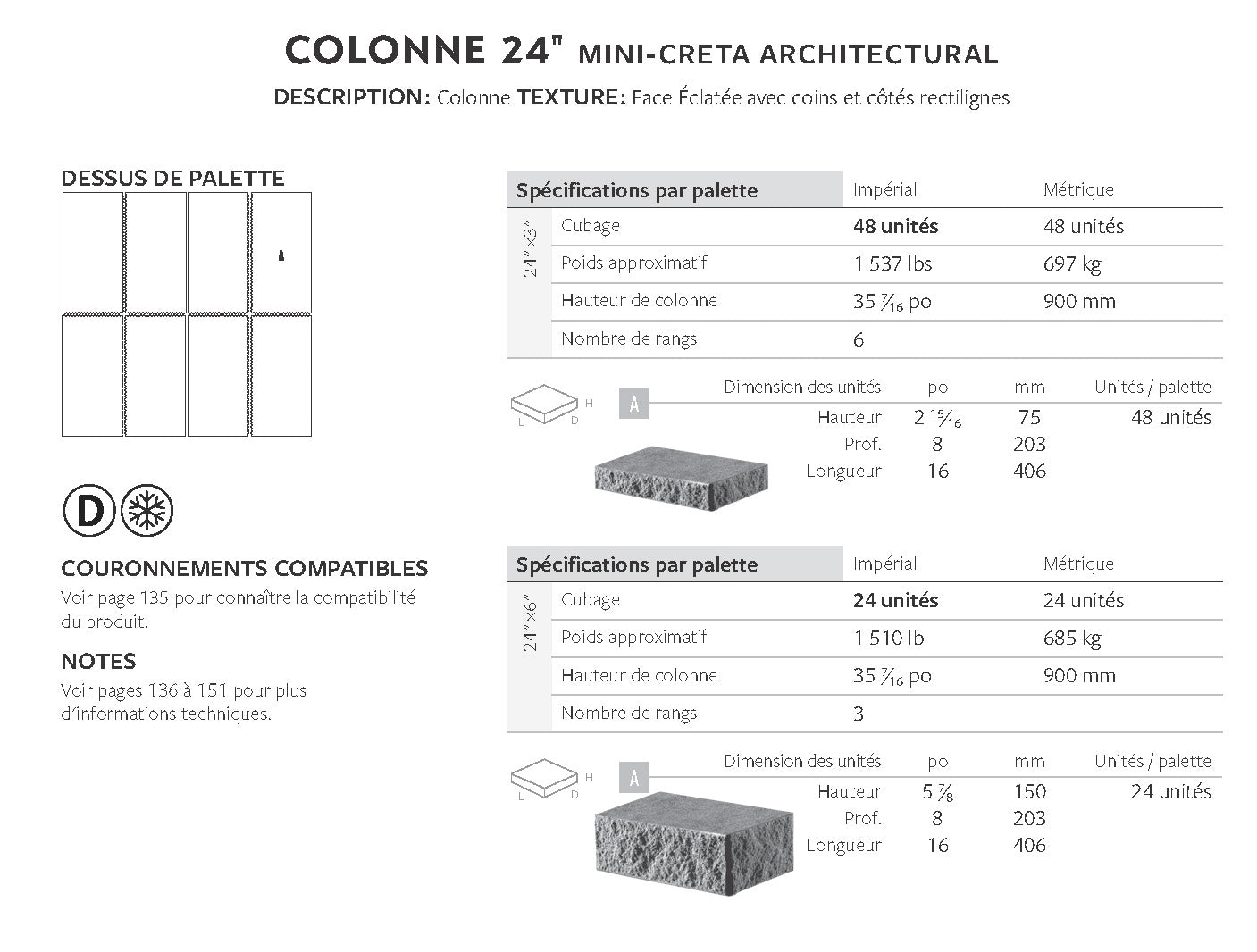 Spec Sheet FR