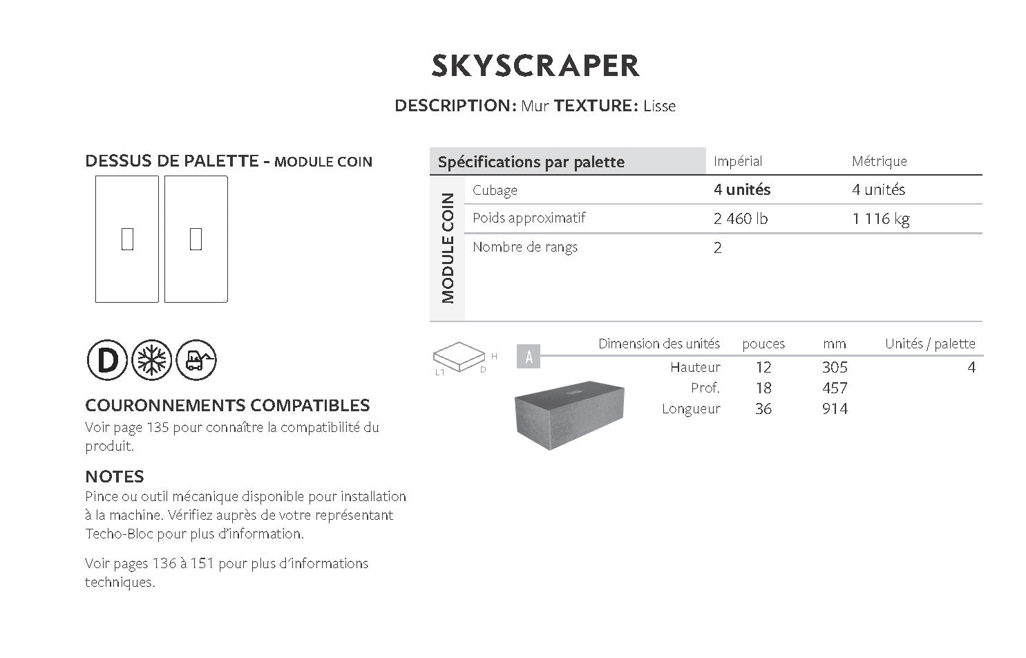Spec Sheet FR