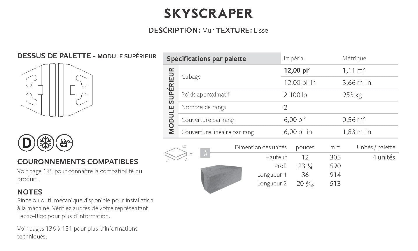 Spec Sheet FR