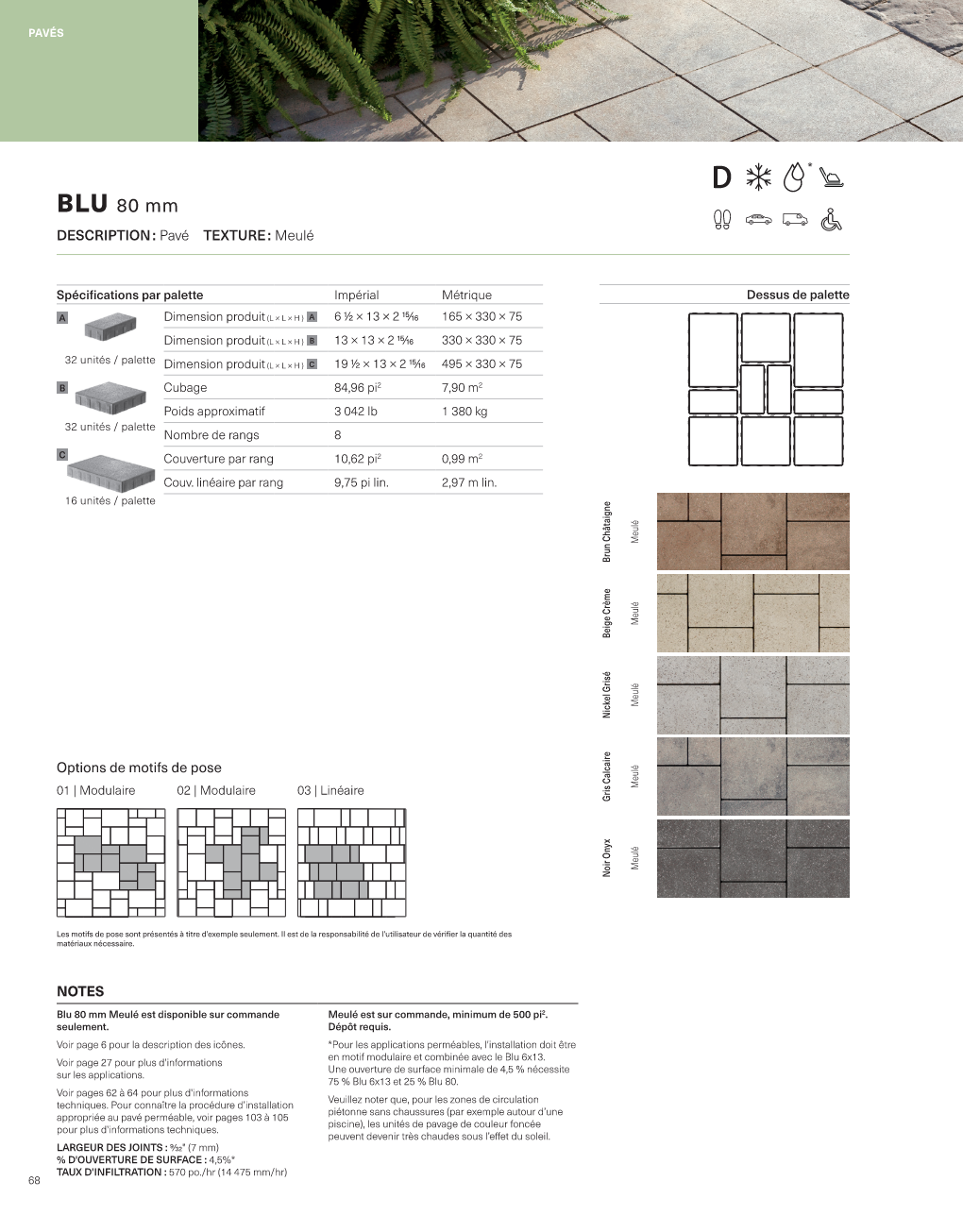 Spec Sheet FR