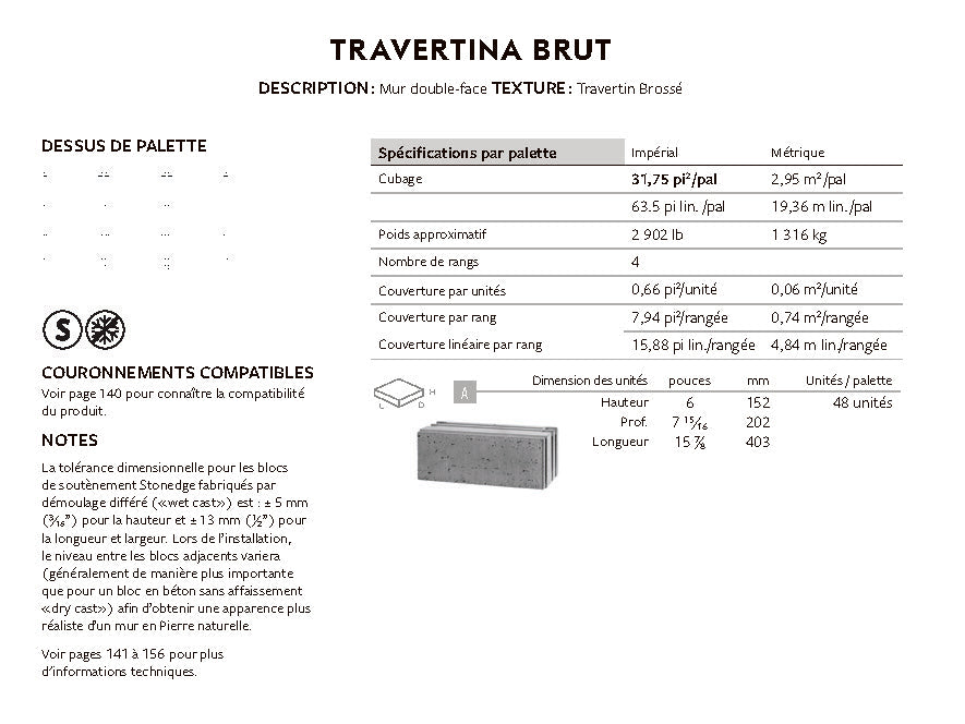 Spec Sheet FR