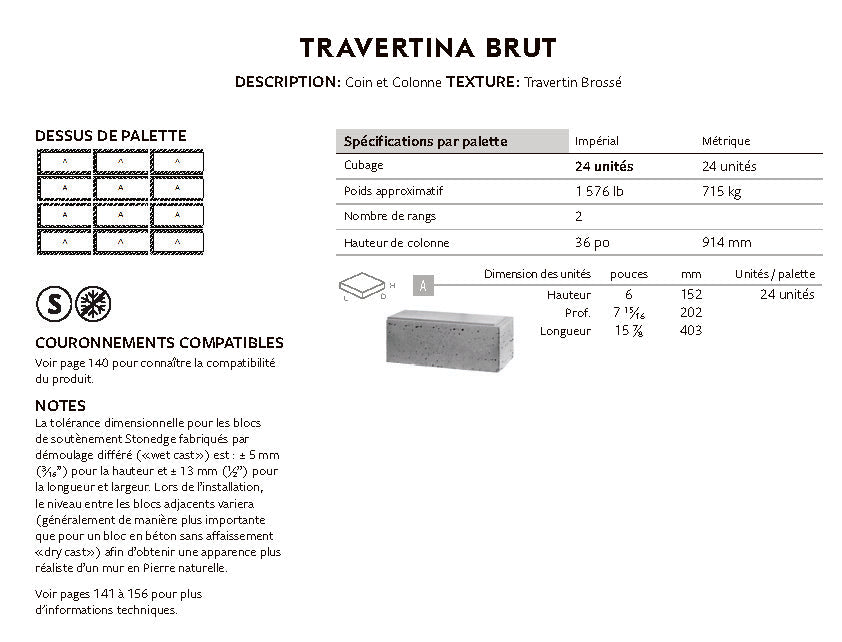 Spec Sheet FR