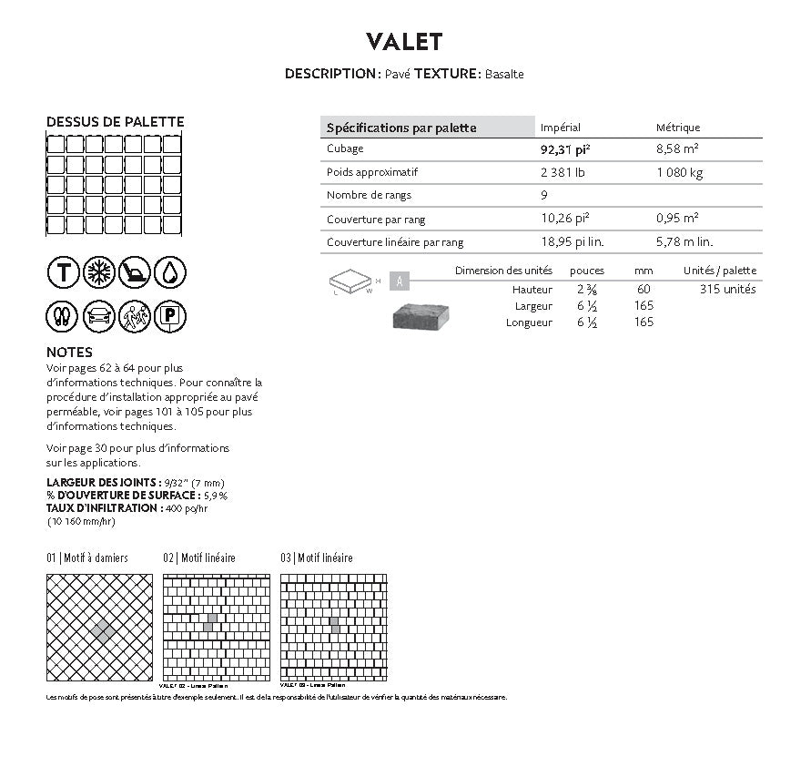 Spec Sheet FR