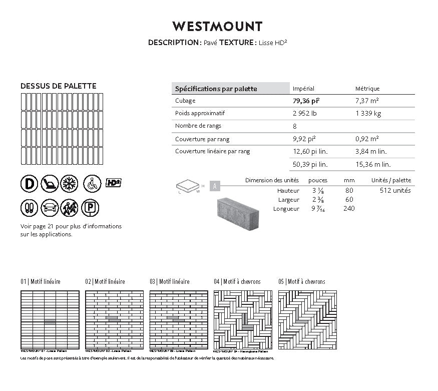 Spec Sheet FR