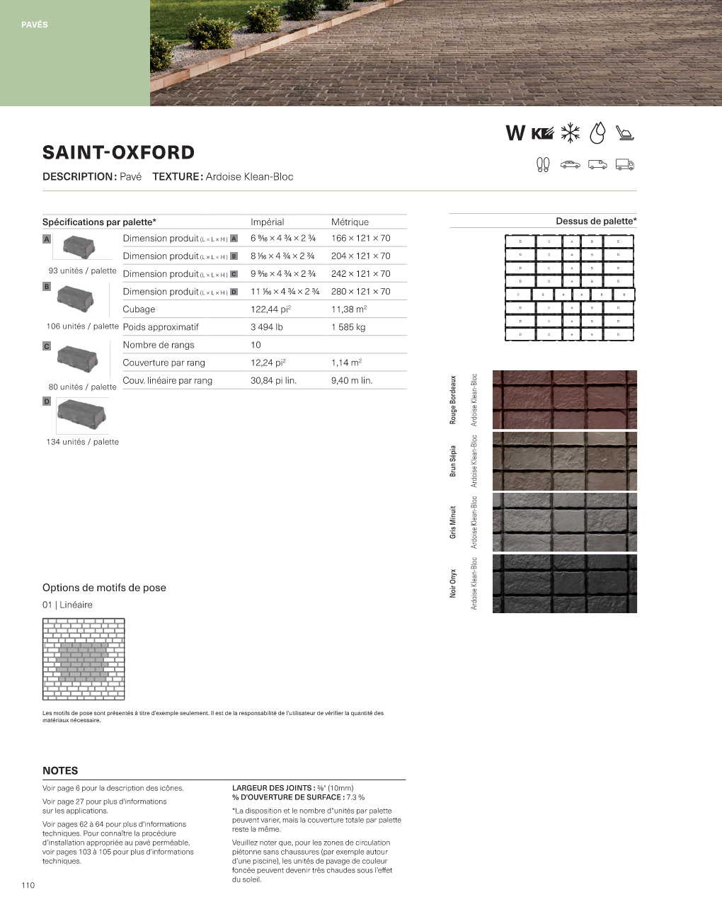 Spec Sheet FR
