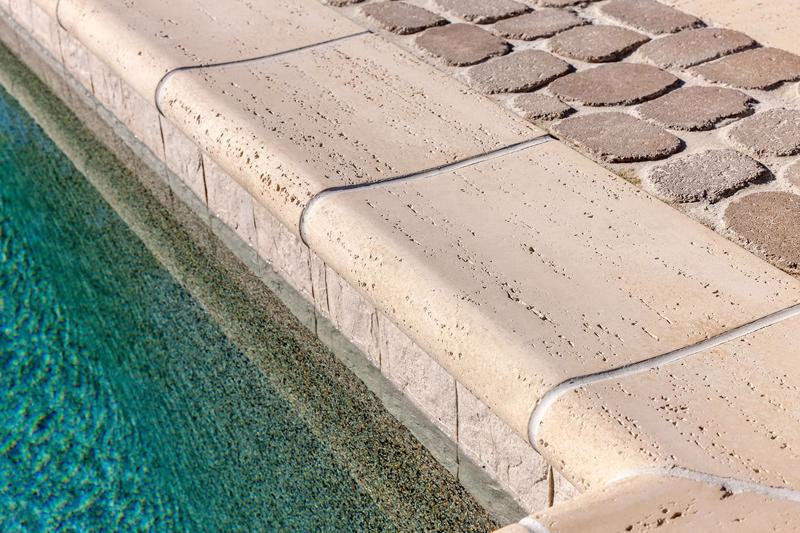 Travertina Bali Raw Pool Coping (Klean-Bloc)
