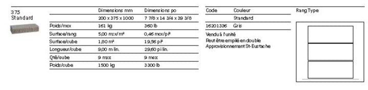 Spec Sheet FR