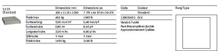 Spec Sheet FR