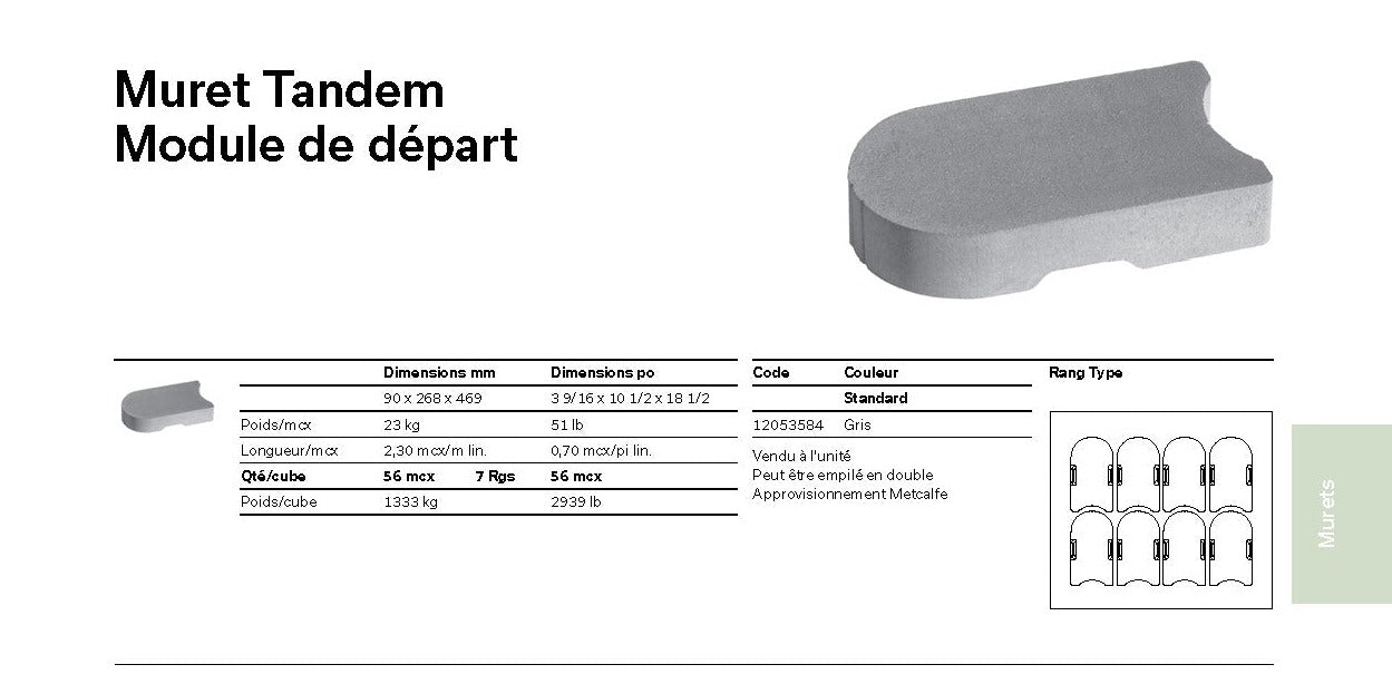 Spec Sheet FR