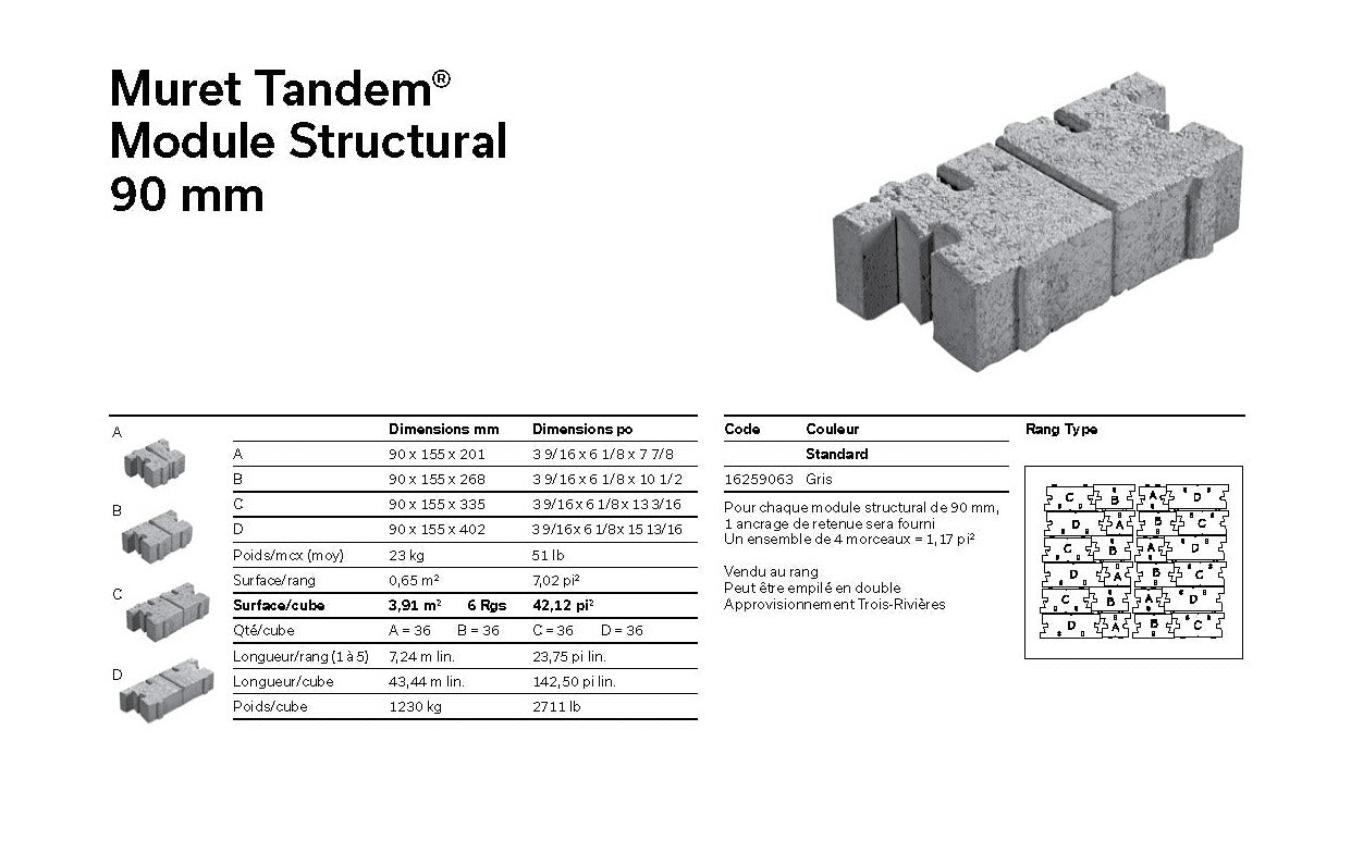 Spec Sheet FR