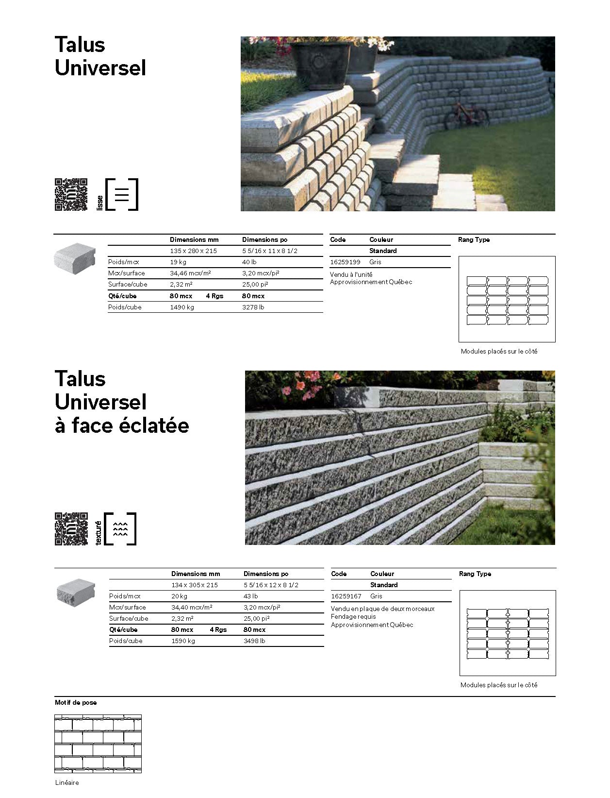 Spec Sheet FR