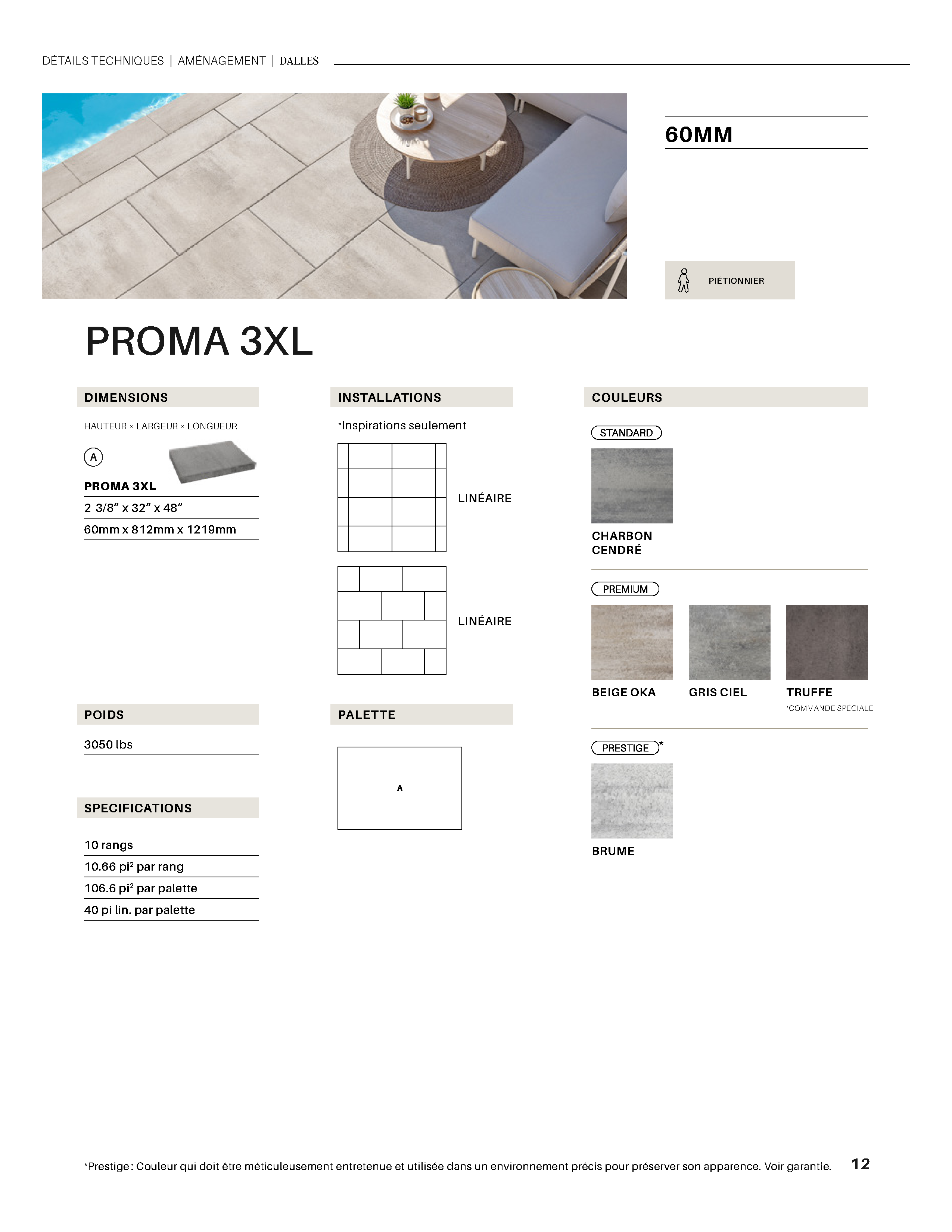 Spec Sheet FR