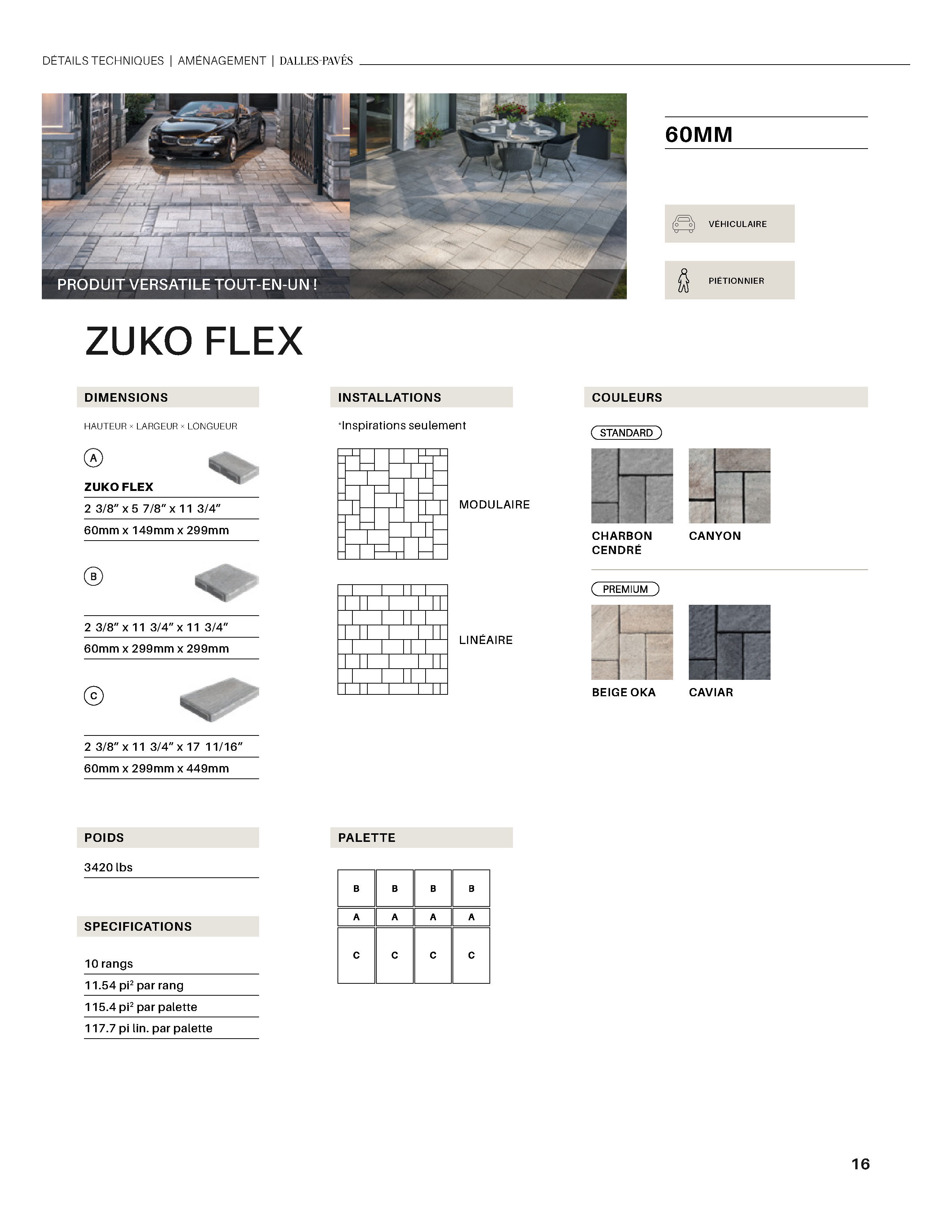 Spec Sheet FR