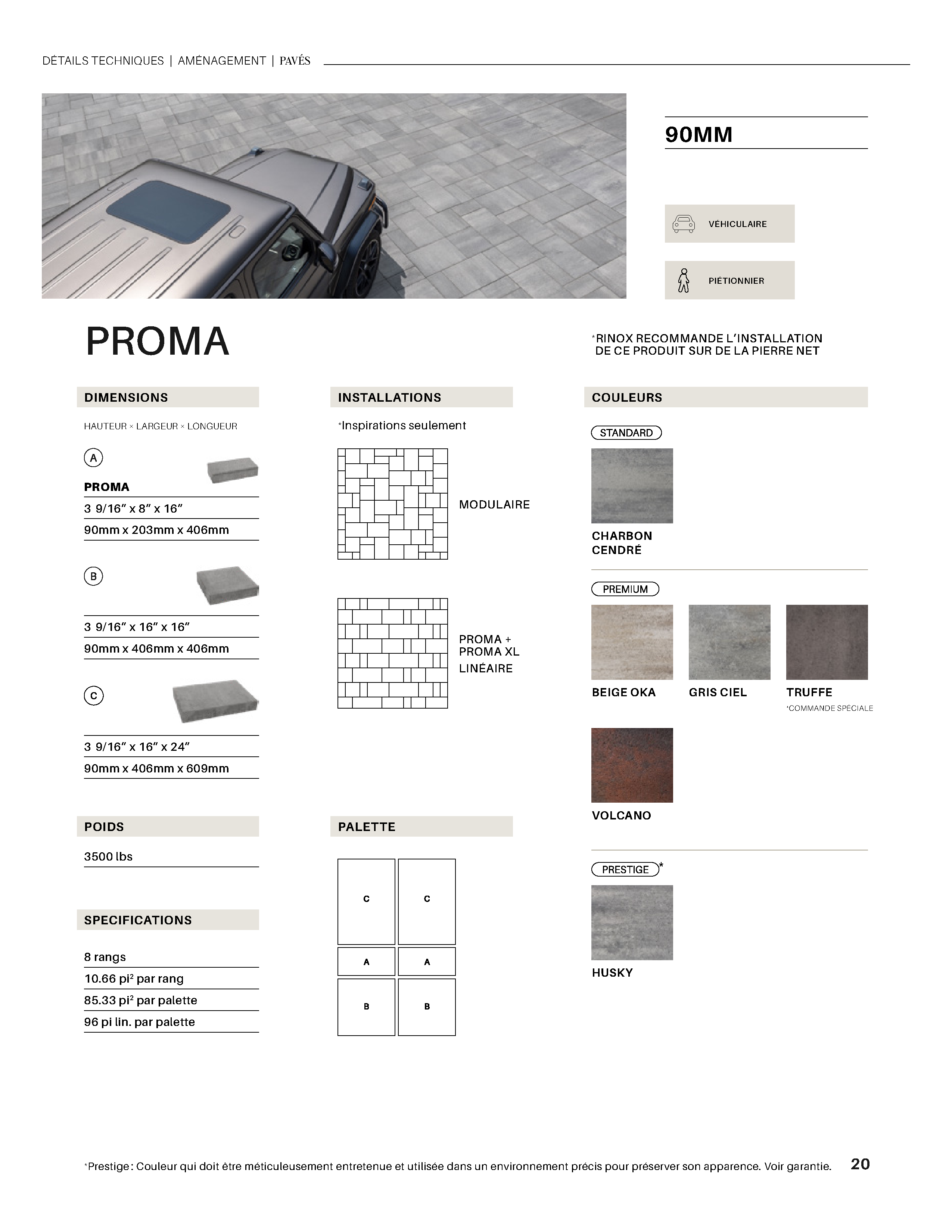 Spec Sheet FR