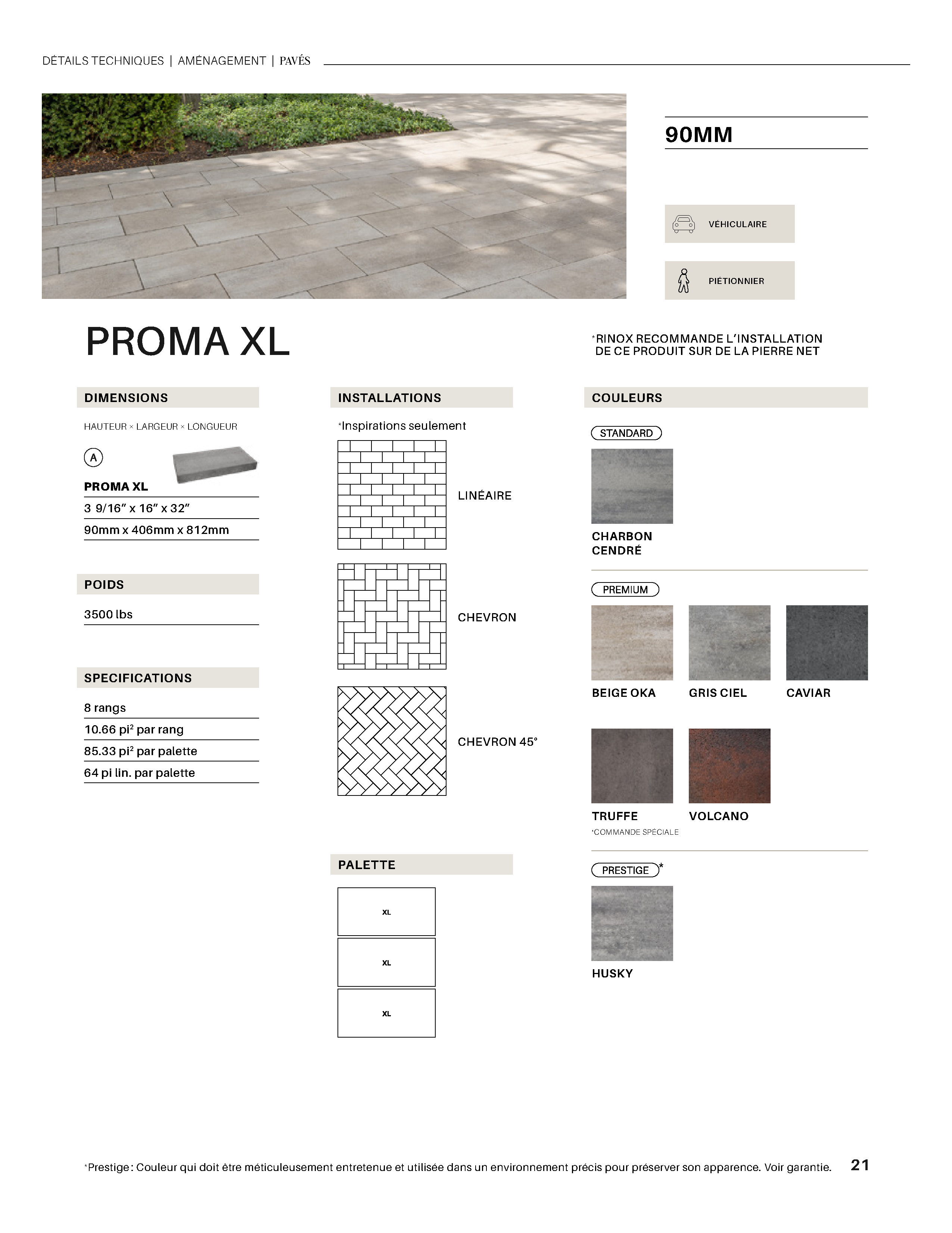 Spec Sheet FR