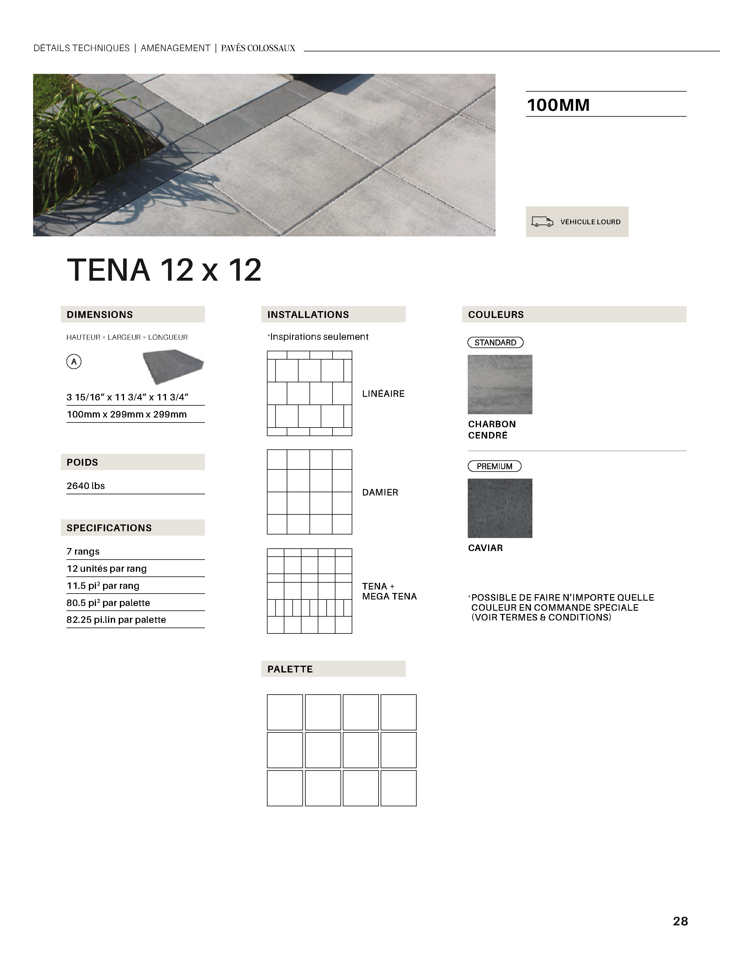Spec Sheet FR