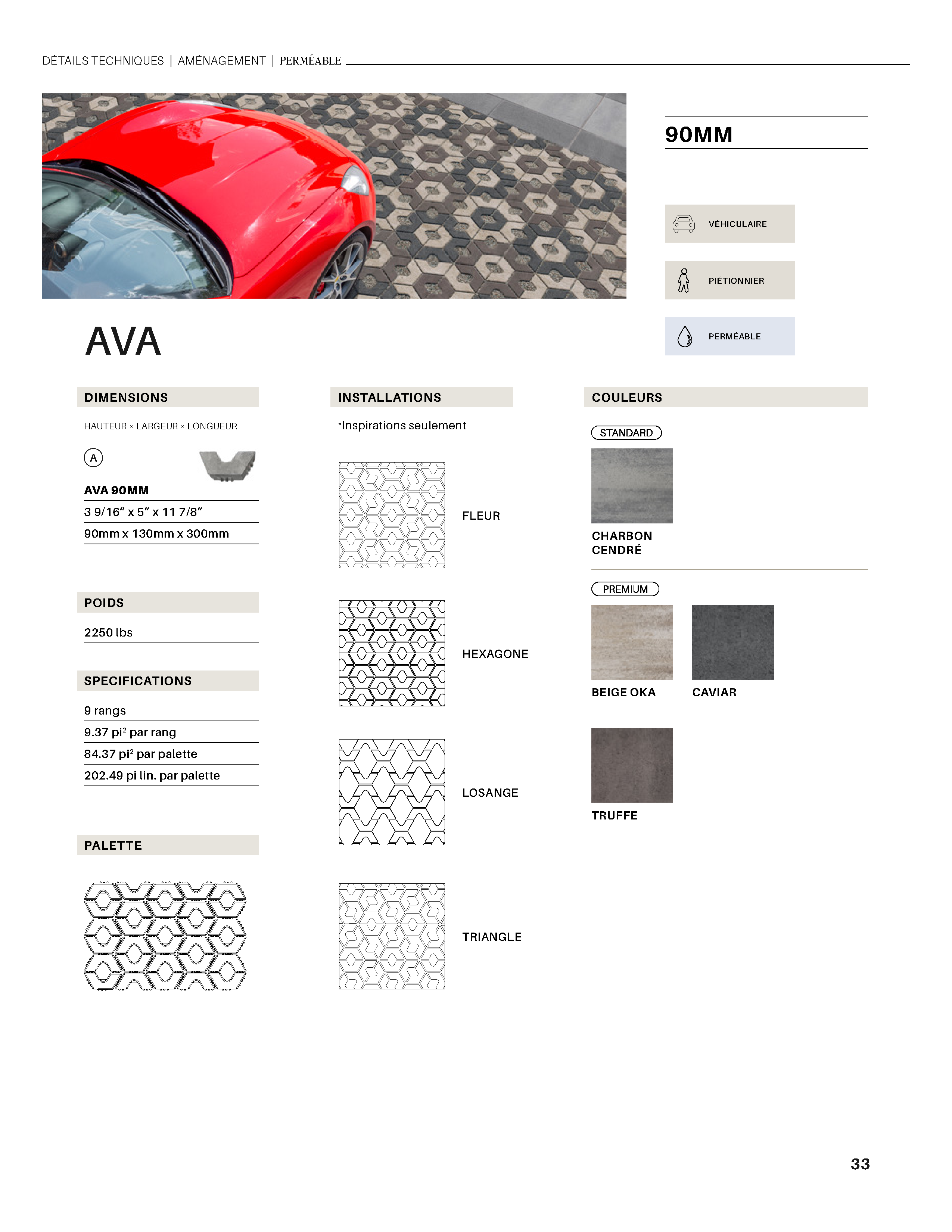 Spec Sheet FR