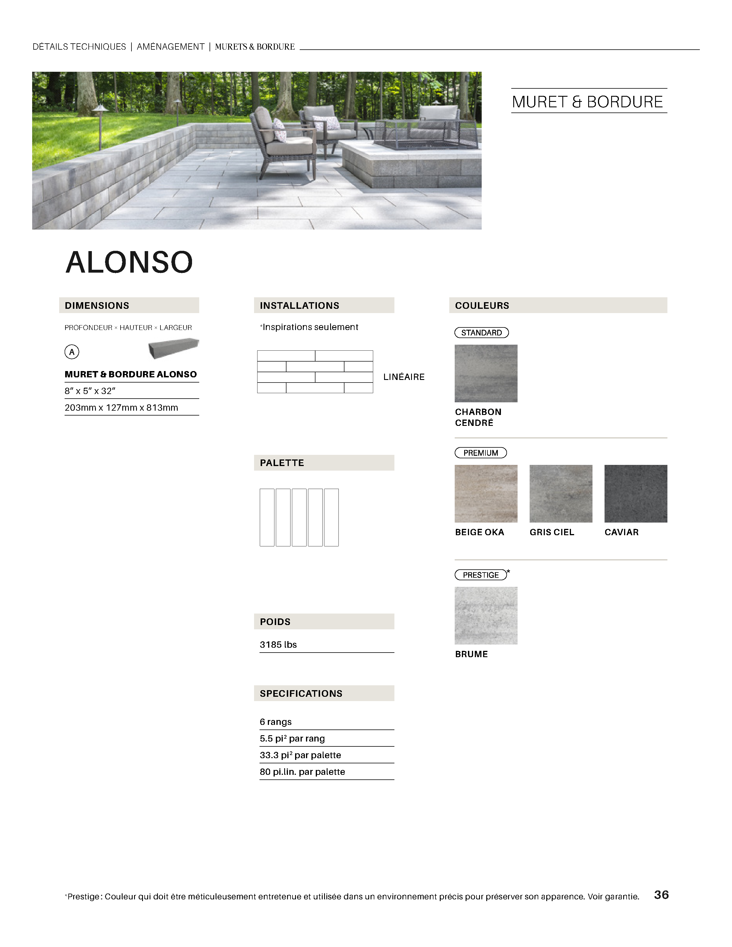Spec Sheet FR