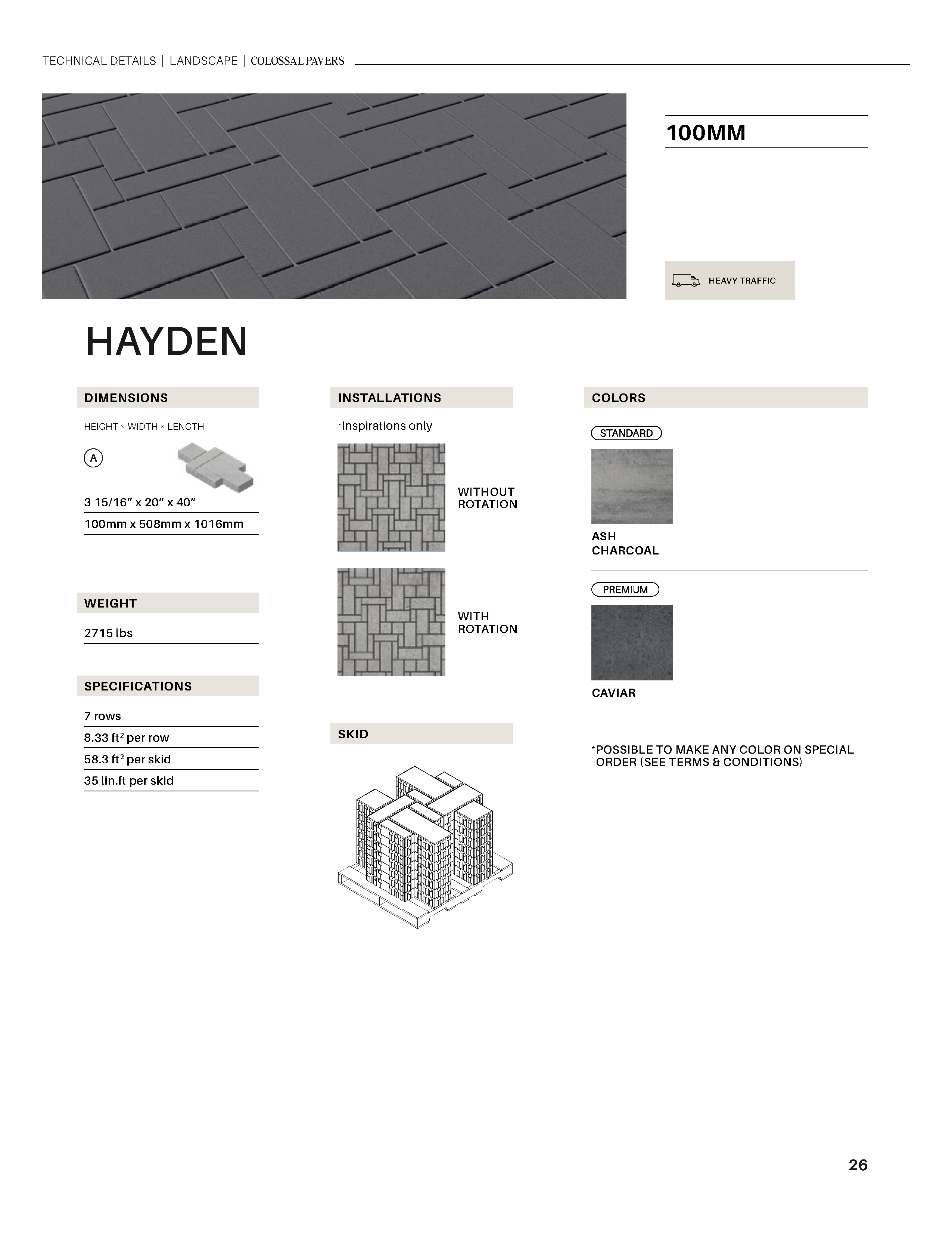 Spec Sheet EN